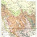 Подробная топографическая карта Томской губернии