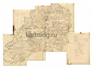 Карта Вышневолоцкого уезда Тверской губернии Карта Вышневолоцкого уезда Тверской губернии
